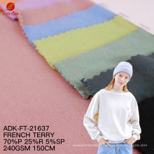 New arrival Customized thermal TR knitted French Terry Knitting hoodie fabric and textiles for clothing